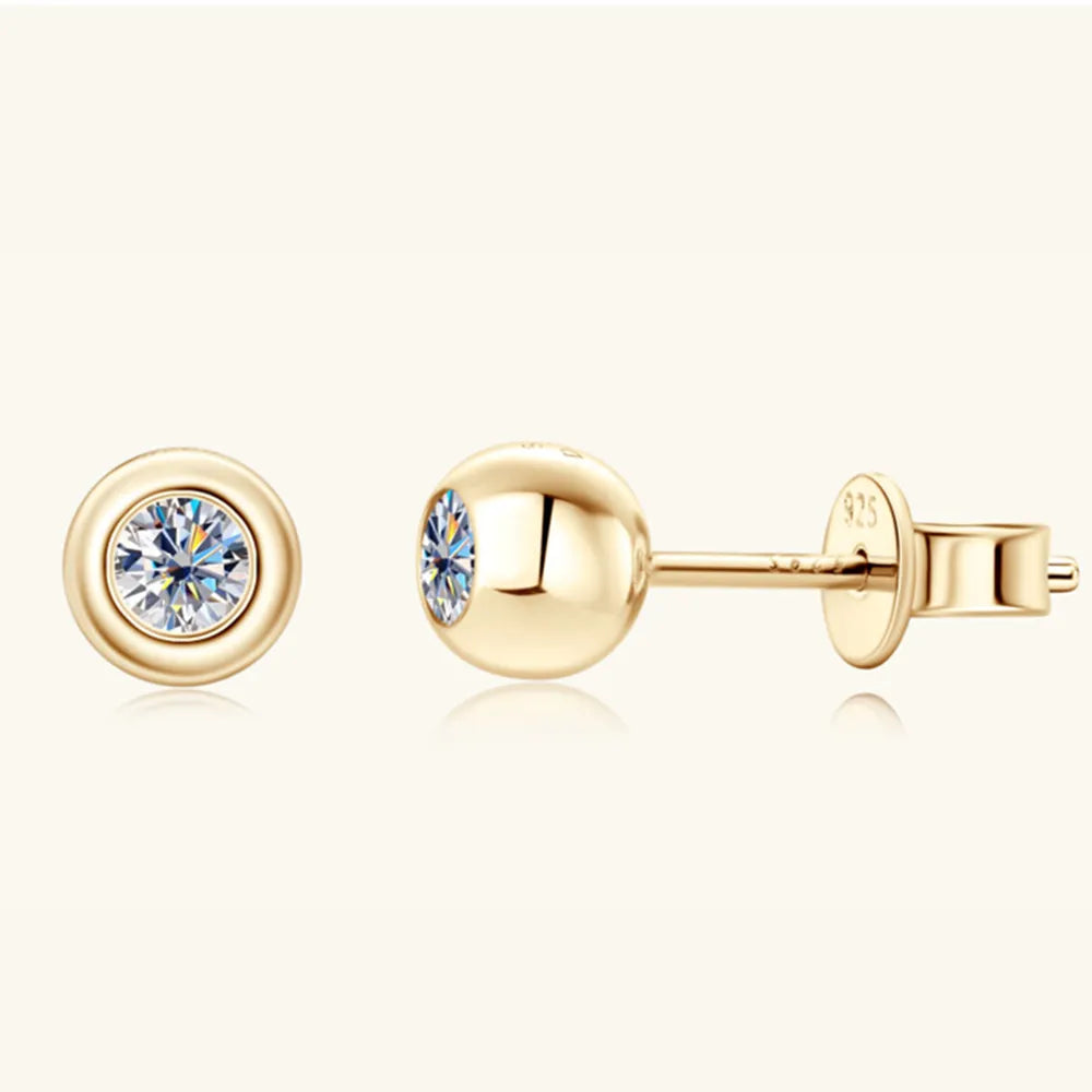 Mozambique stone stud earrings, daily wear