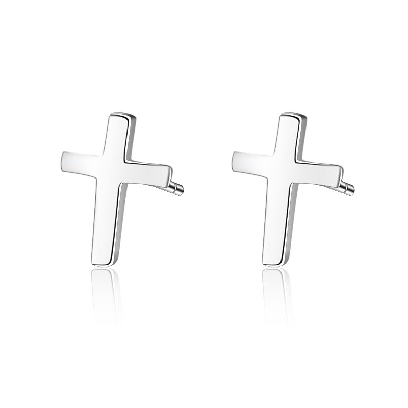 Women's Fashion Cross Smooth Earrings