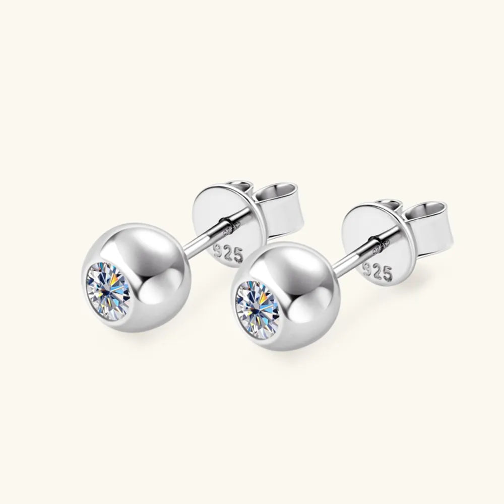 Mozambique stone stud earrings, daily wear