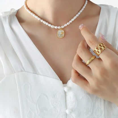 French Baroque Freshwater Pearl Necklace