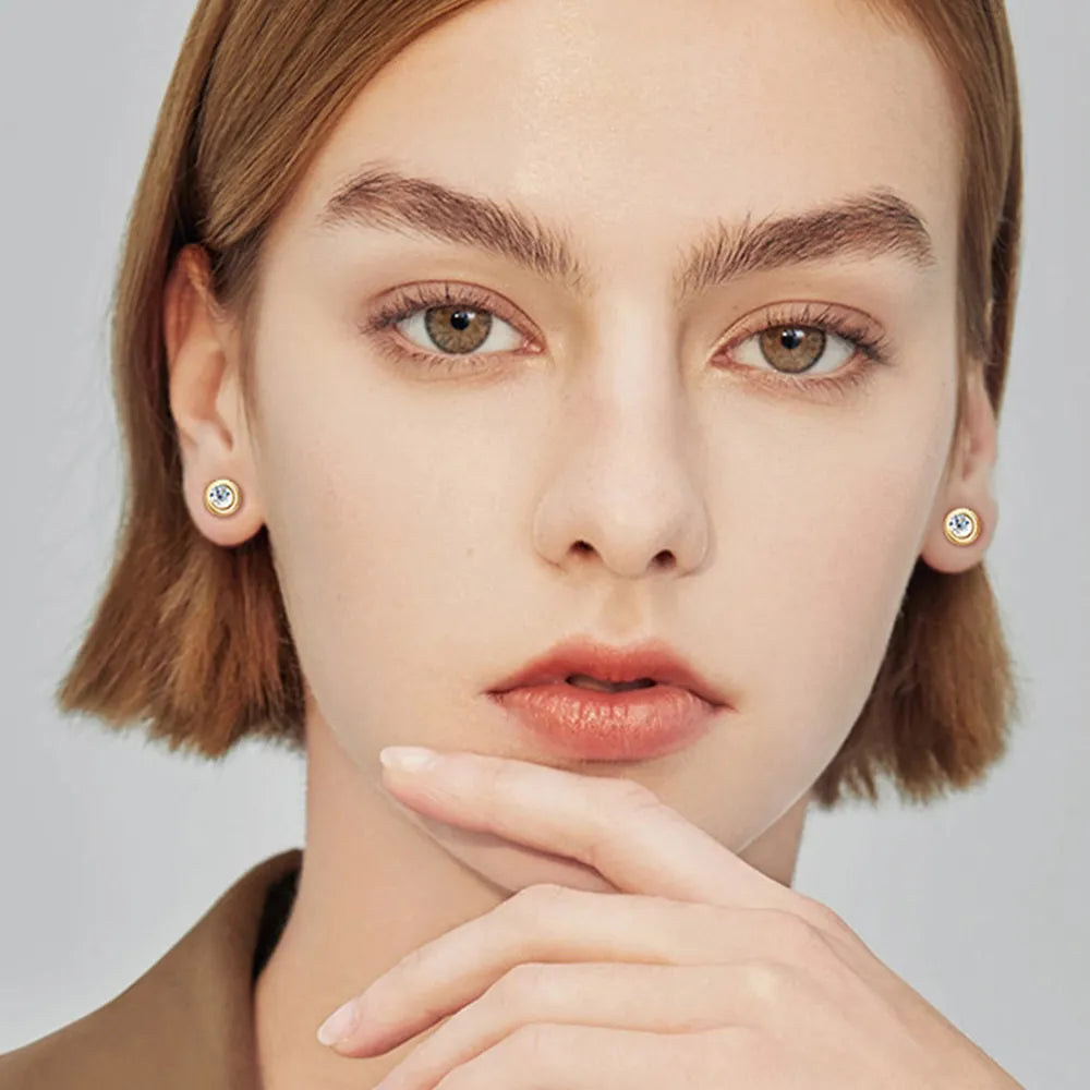 Mozambique stone stud earrings, daily wear