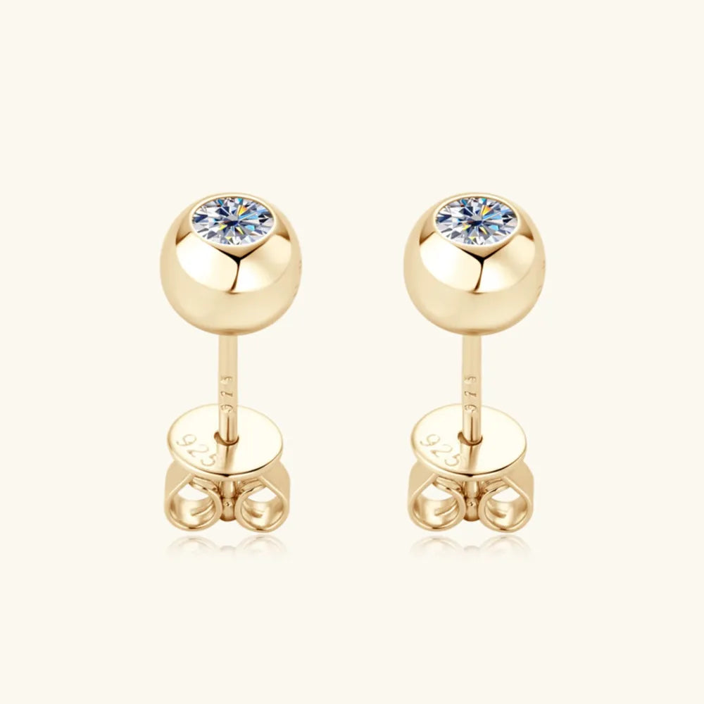 Mozambique stone stud earrings, daily wear