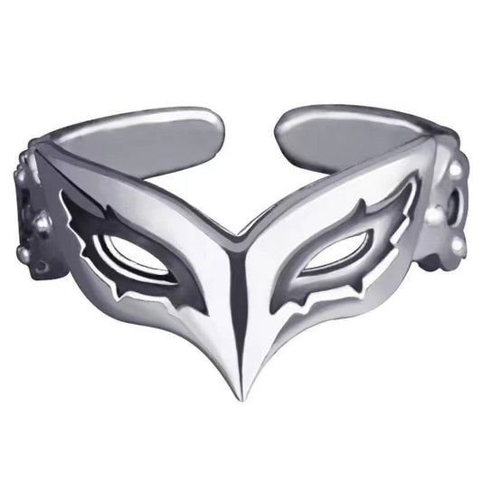 Fun Mask Ring, Fashionable and Versatile, High-Quality Cool Tone