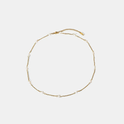 Freshwater Pearl 18K Gold-Plated Necklace