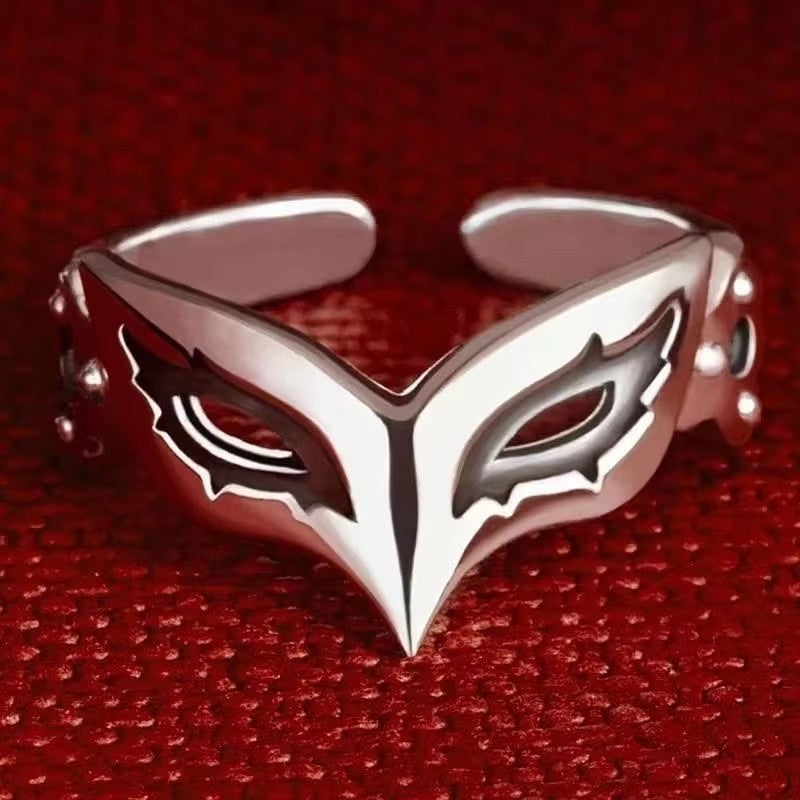 Fun Mask Ring, Fashionable and Versatile, High-Quality Cool Tone