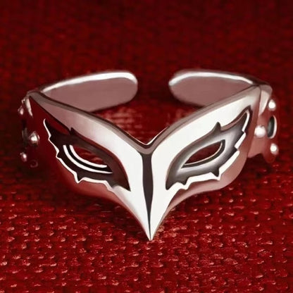 Fun Mask Ring, Fashionable and Versatile, High-Quality Cool Tone