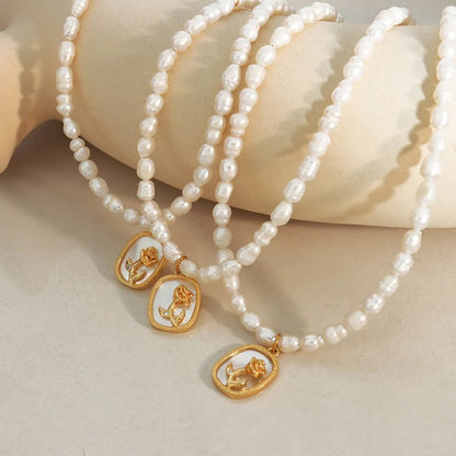 French Baroque Freshwater Pearl Necklace