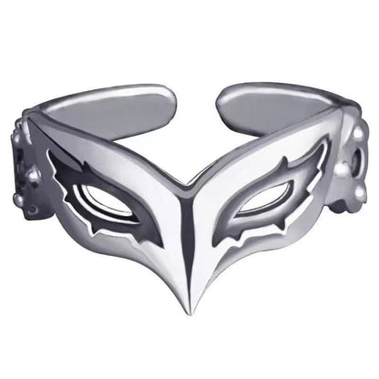 Fun Mask Ring, Fashionable and Versatile, High-Quality Cool Tone