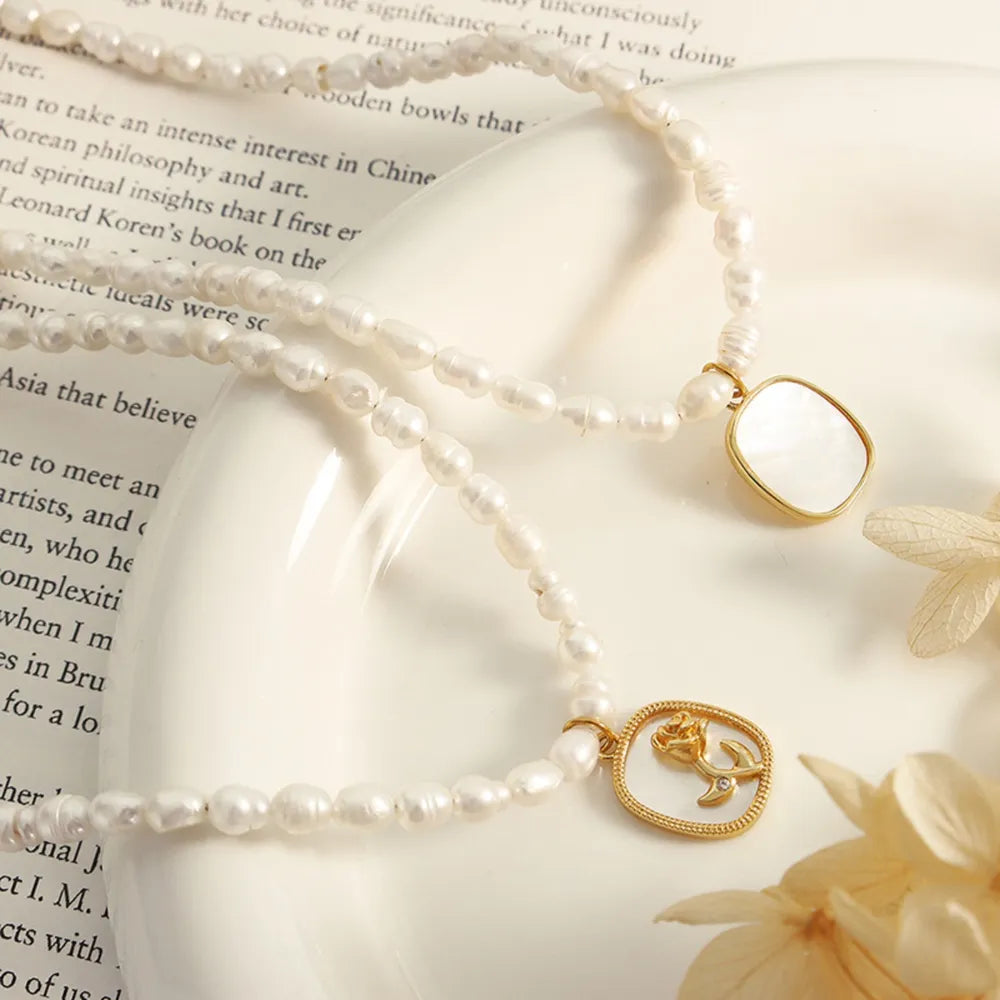 French Baroque Freshwater Pearl Necklace