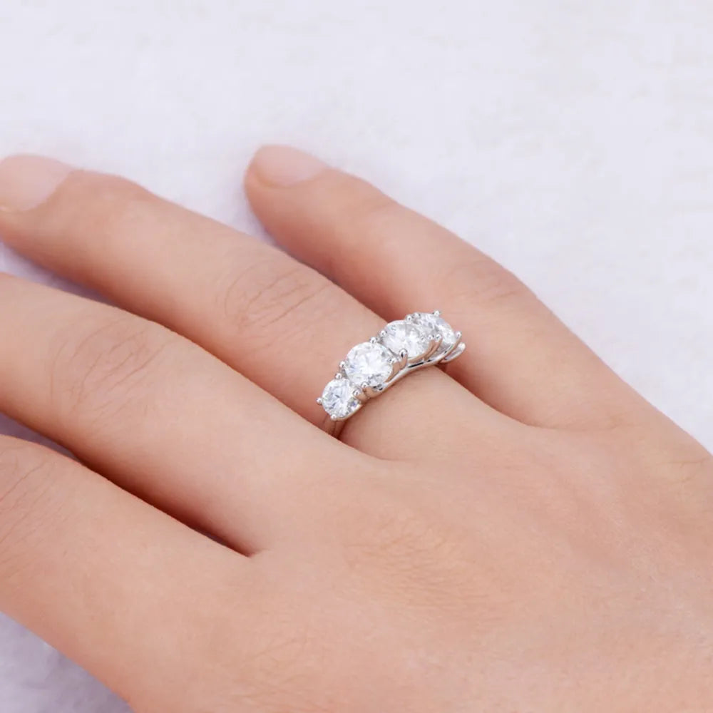 3.6 Ct Moissanite Ring Classic Engagement Ring for Women