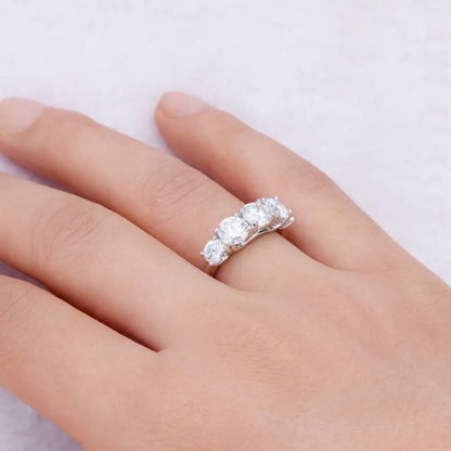 3.6 Ct Moissanite Ring Classic Engagement Ring for Women