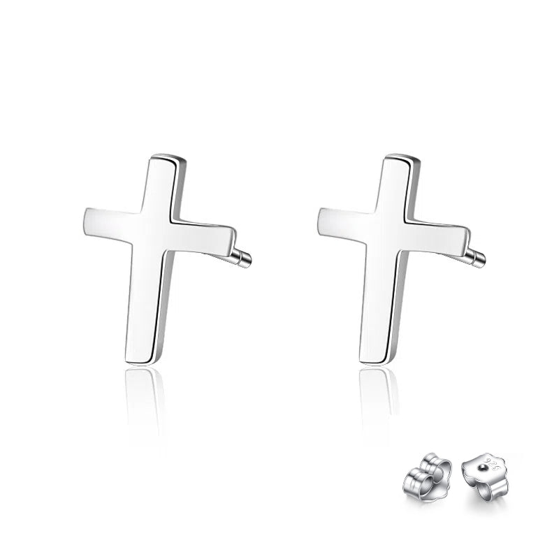 Women's Fashion Cross Smooth Earrings