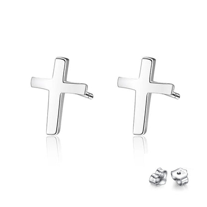 Women's Fashion Cross Smooth Earrings