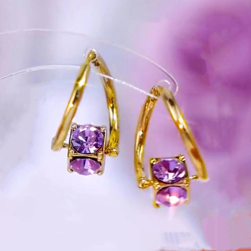 Rotatable Zircon Earrings for Women, Versatile Jewelry