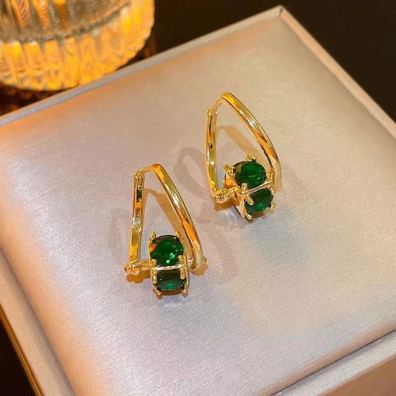Rotatable Zircon Earrings for Women, Versatile Jewelry