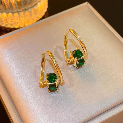 Rotatable Zircon Earrings for Women, Versatile Jewelry